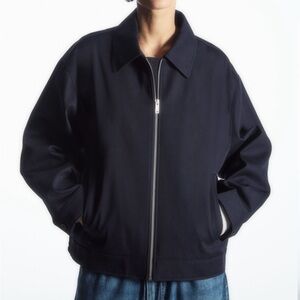 NEW COS COLLARED COTTON JACKET